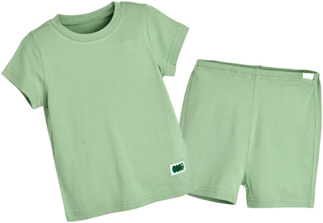 모이몰른 아동용 E 벤 레이온 싱글 스판 반팔 상하의 세트 M242NNN63P