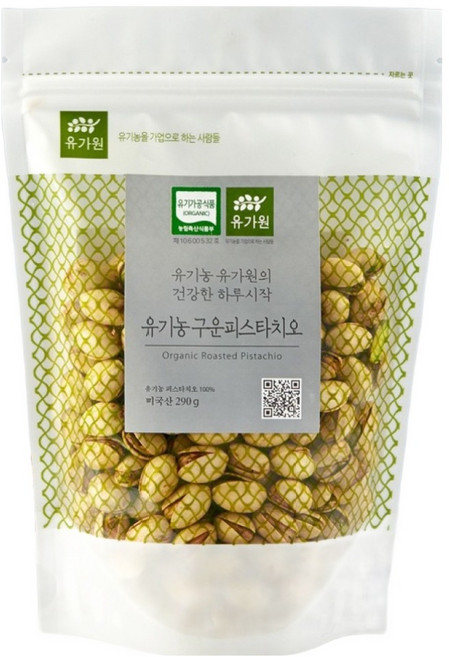 유가원 유기농 구운 피스타치오, 290g, 1개