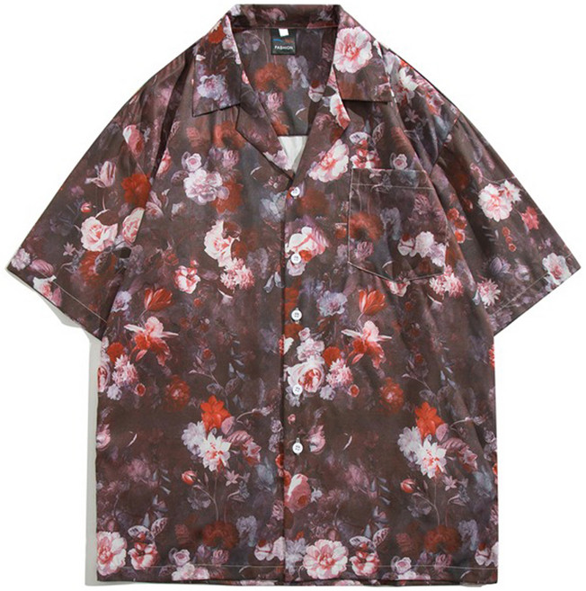 男士大尺碼夏威夷襯衫 1314