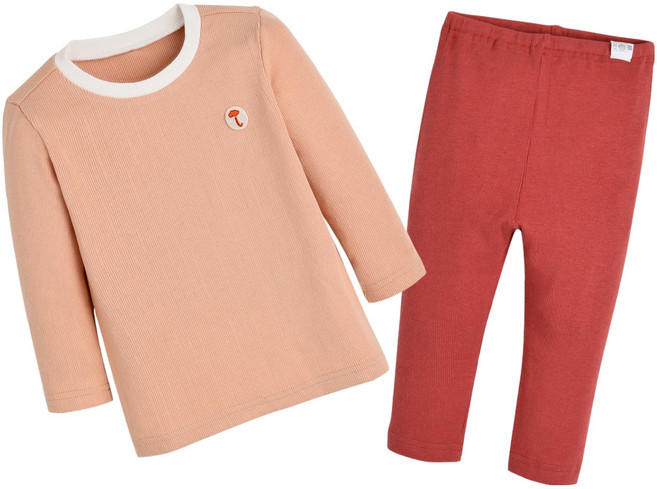 모이몰른 아동용 E 엘밤부 골지 스판 긴팔 상하의 세트 M242NNN57P