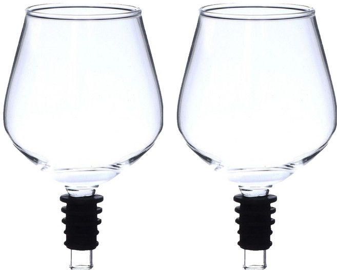 조인메이드 병나발 맥주 와인잔, 2개, 272ml