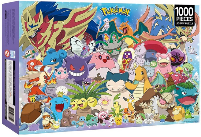 포켓몬스터 직소 퍼즐 1000, 1000피스, 포켓몬 컬렉션, 1개