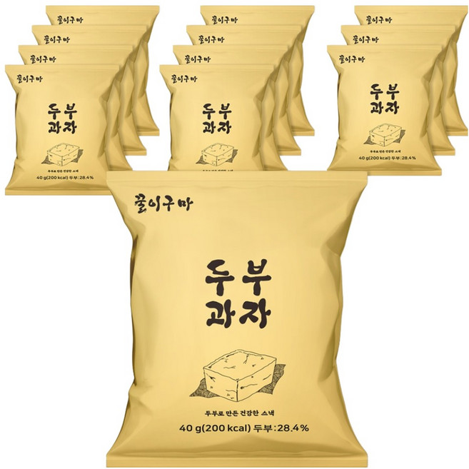 Kkuliguma 豆腐餅乾, 12個, 40g