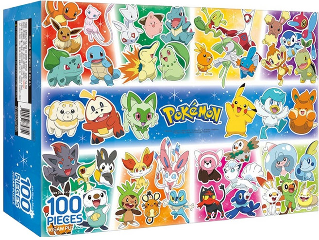 포켓몬스터 직소 퍼즐 100, 100피스, 포켓몬 제너레이션, 1개
