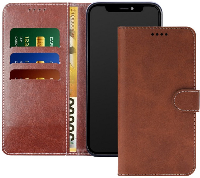 하이디 LCV 스티치 가죽 다이어리 휴대폰 케이스