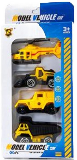 키저스 고고 미니카 4종 세트, 중장비, 1세트