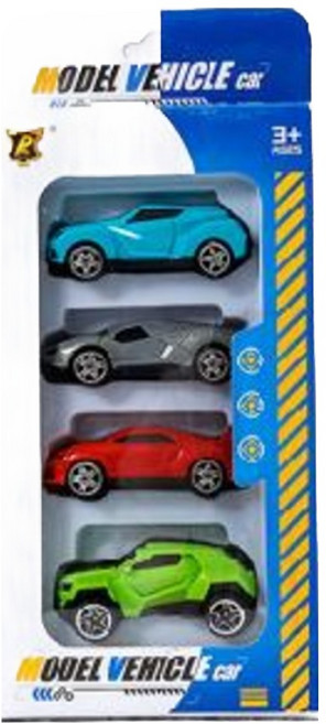 키저스 고고 미니카 4종 세트, 스포츠카, 1세트