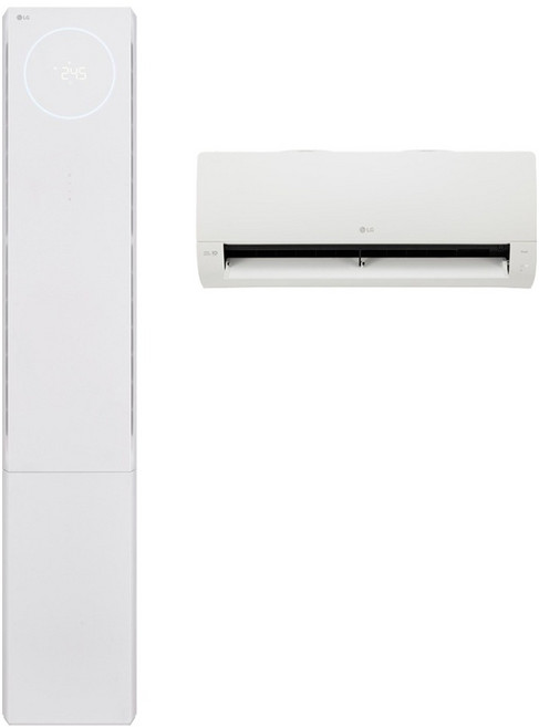LG전자 인버터 74.5㎡(22.6평) + 18.7㎡(5.7평) 휘센 오브제컬렉션 뷰2 2시리즈 2 in 1 에어컨 실내기 FQ22FU2EA2M 방문설치, 매립배관형
