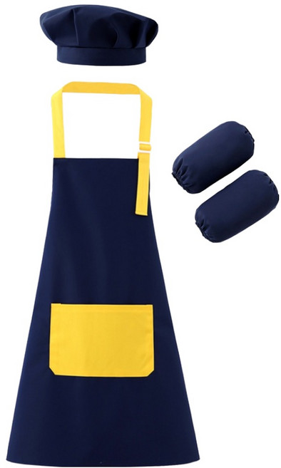 키즈트리 아동용 미술놀이 요리놀이 앞치마 + 팔토시 + 두건 세트 WQ-005
