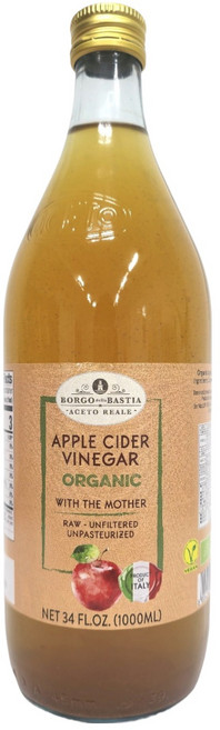 발베로 보르고델라바스티아 유기농 애플사이다 비니거, 1개, 1L
