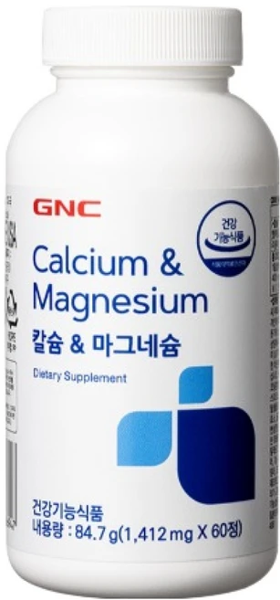 GNC 칼슘 앤 마그네슘 84.7g, 60정, 1개 - 쿠팡