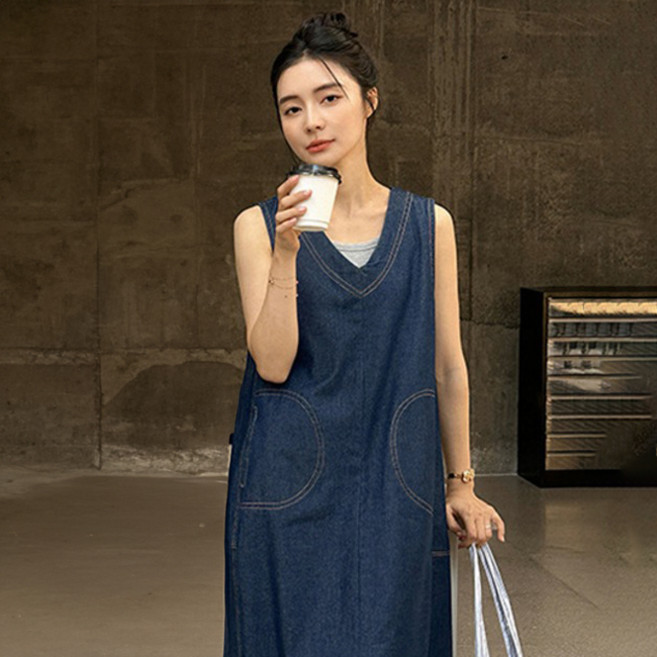 Little rabbit 女款 C Urban 牛仔親子裝連身裙, 牛仔