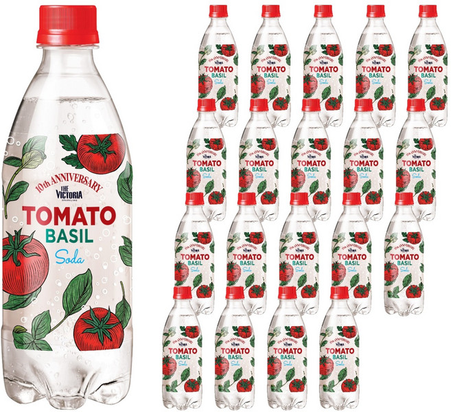 웅진빅토리아 더빅토리아 토마토 바질 소다 탄산음료, 500ml, 20개