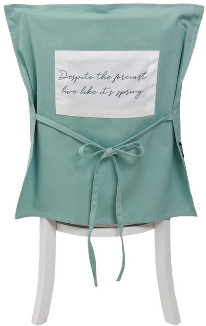 하늬통상 패브릭 식탁의자 커버, 민트, 1개