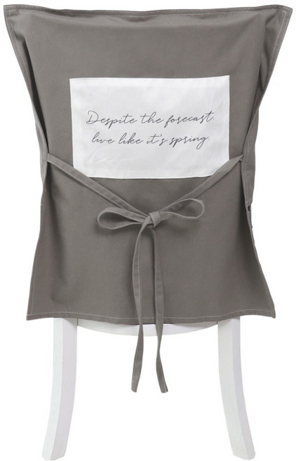 하늬통상 패브릭 식탁의자 커버, 그레이, 1개