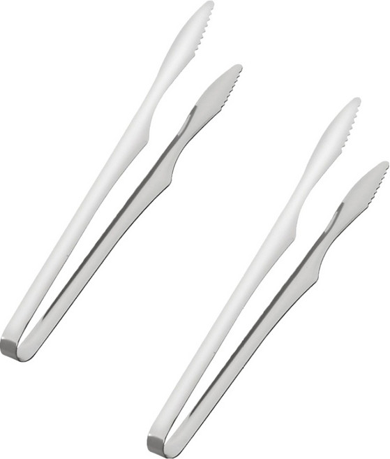 올스텐 304 YOL 둥근 바닥닿지않는 집게 24cm, 실버, 2개