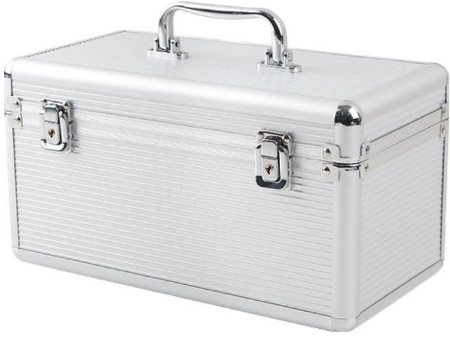 컴스 HDD 케이스 3.5x8 2.5x6 잠금장치 실버 310 x 170 x 165 mm KS986, 1개