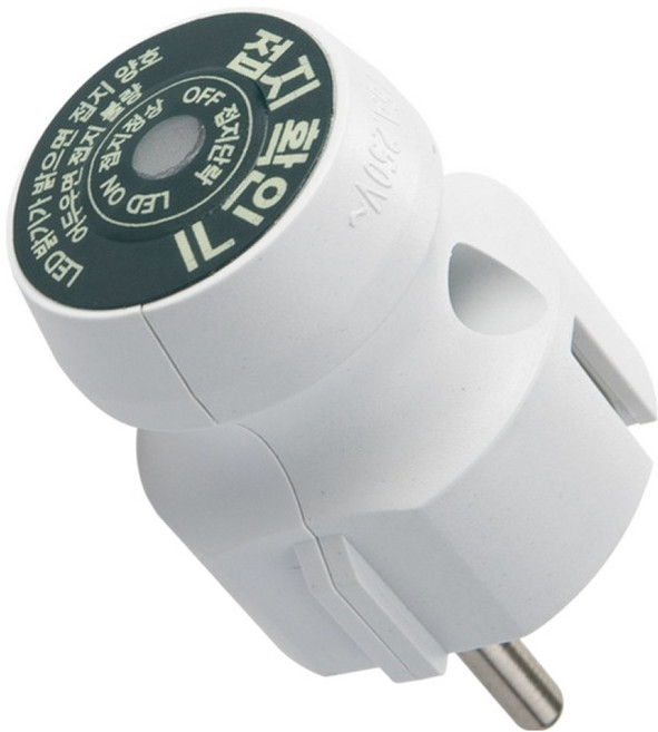 컴스 콘센트형 접지 확인기 어싱 접지 테스터기 GK001, 1개