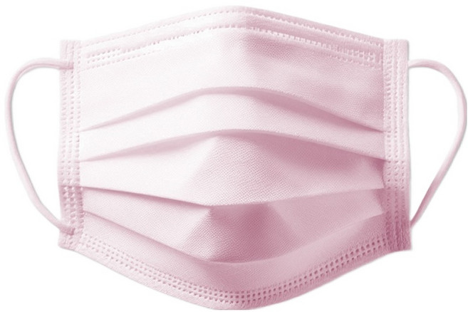 하하마스크 일회용 성인용 중형, 30개입, 1개, 핑크