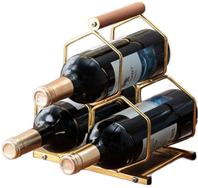 올이즈유 고급 와인랙 3구, 골드, 1개