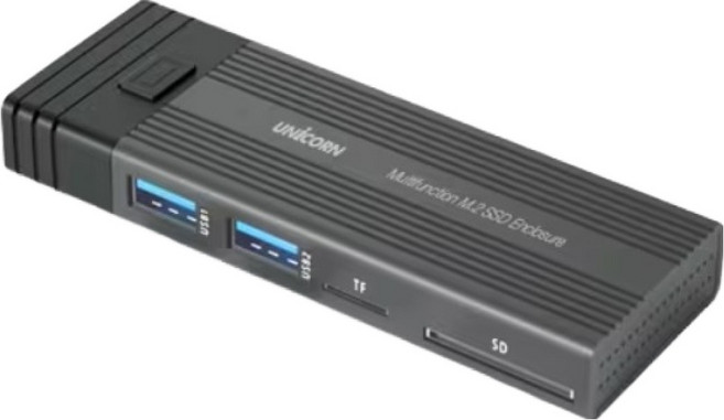유니콘 외장SSD + 멀티 허브 NVMe SSD 512GB 포함 케이스, 1개, SM-900D