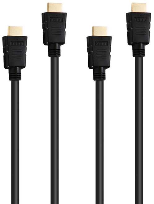 넥스트유 HDMI v1.4 FHD 모니터 케이블 블랙 NEXT-1002HDCA X2, 2개, 2m