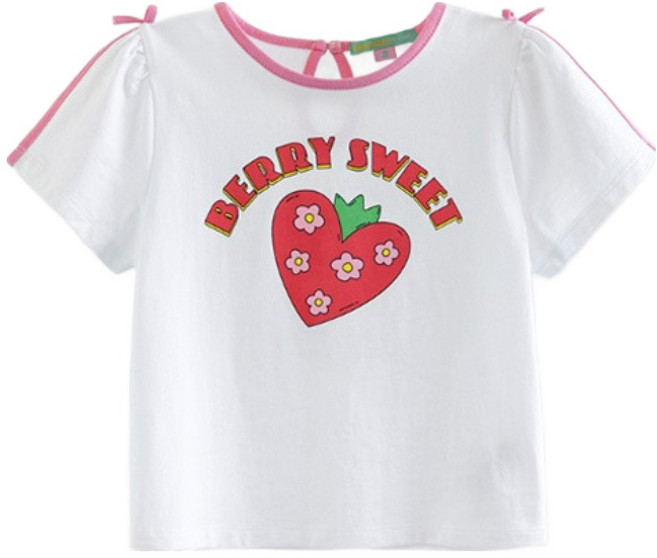 아이러브제이 여아용 베리스위트 소매 트임 반팔 티셔츠 MXUTO01