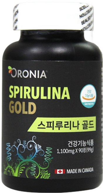 ORONIA 螺旋藻黃金 99g, 90錠, 1個