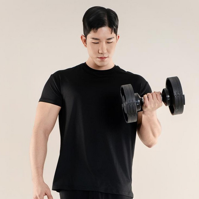 씨티라이프카멜 남성용 머슬핏 반팔 티셔츠 2p