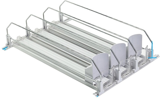 제이퀸스 냉장고 음료 자동 정렬 트레이 3단, 화이트, 1개