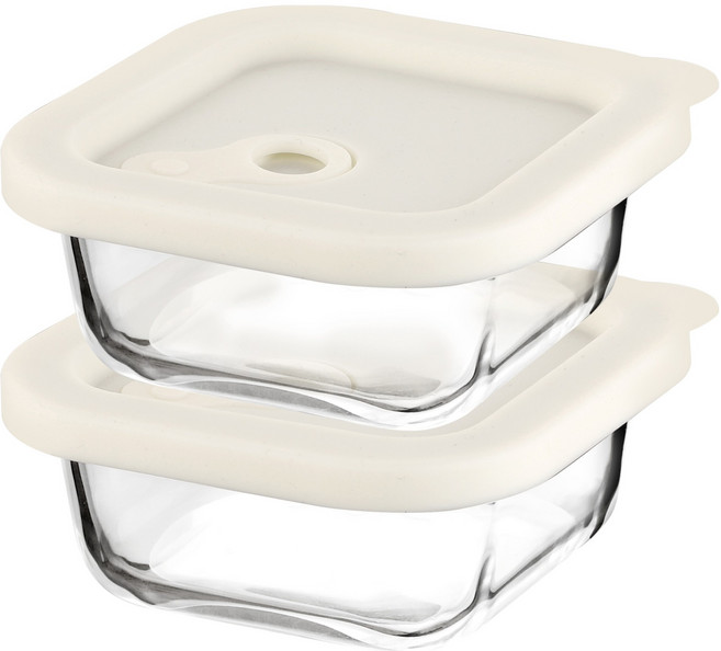 발룬피니 내열강화유리 오븐렌지 밥용기 정사각, 2개, 320ml