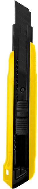 월드크린 프로 커터칼 대형 18mm, 옐로우, 1개