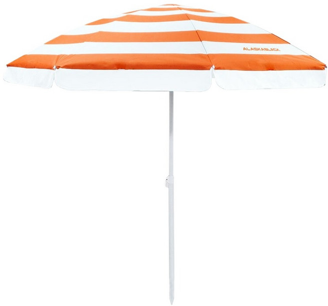 알래스카블랙 캠핑 쿨 파라솔, 스트라이프 오렌지