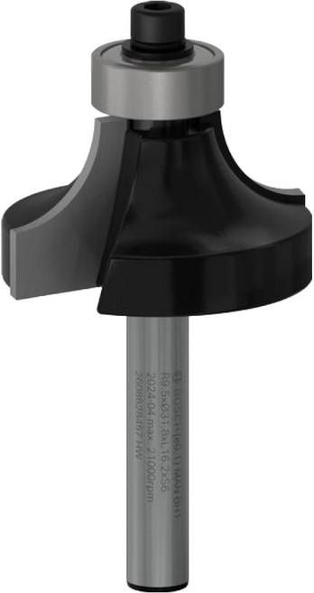 BOSCH 博世 路達修邊機圓角刀頭 9.5 x 31.8 x 16.2 x 6 mm 2608628457, 1個