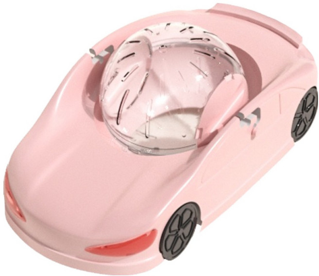 랜보어 햄스터 럭셔리카 러닝 장난감 FREE, 핑크, 1개