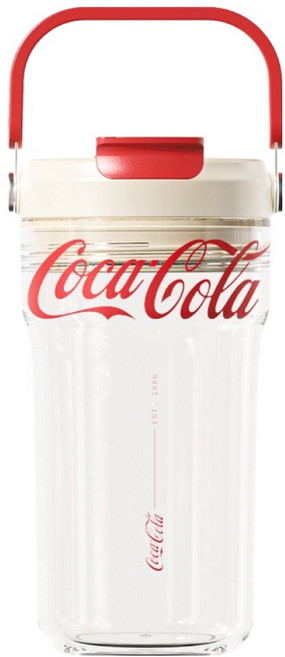 점 릴팡 코카콜라 씨티트레일 트라이탄 워터 보틀, 레드, 670ml, 1개