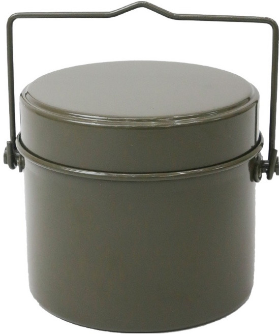 알래스카블랙 캠핑 반합 원형 코펠, 블랙, 1개