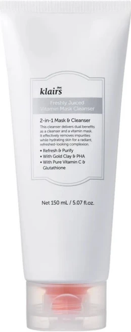 클레어스 프레쉴리 쥬스드 비타민 팩 마스크클렌저, 150ml, 1개 - 쿠팡