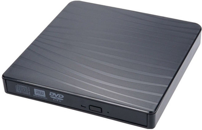 Coms Mart USB 3.1 Type C DVD RW 讀寫器 USB 2.0 外接式 ODD 黑色, 1個, BD206