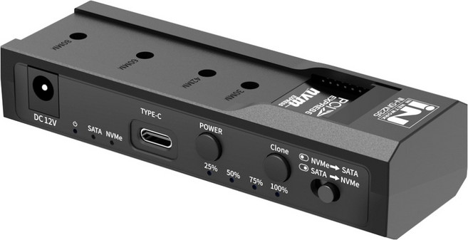 iN NETWORK M.2 NVMe SSD / SATA HDD 跨平臺對拷擴充座轉換器 最大支援 8TB SSD IN-SN235, 1個