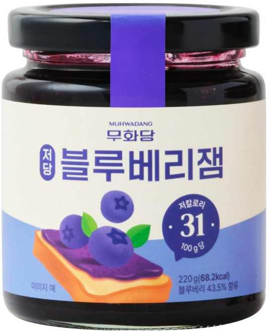 무화당 저당 블루베리잼, 220g, 1개