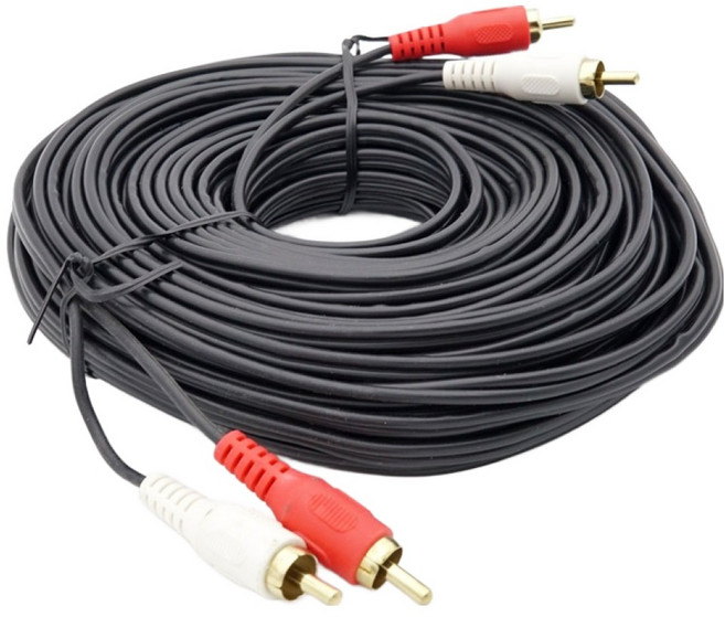 컴스마트 RCA 2선 케이블 2RCA MM 20m, 1개, AV0920