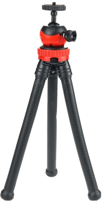 컴스마트 문어발 자바라 플렉시블 관절형 스마트폰 거치대 미니, TB764, 혼합색상, 1개