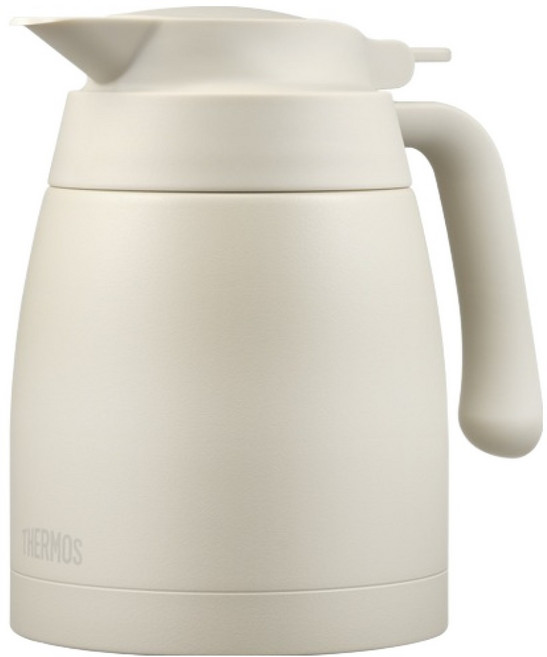 THERMOS 膳魔師 保溫保冷桌上型壺 TTB-1000K, 1個, 奶油色, 1L