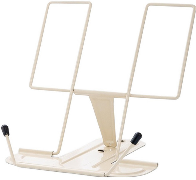 난리시스터즈 접이식 철제 독서대, 크림화이트