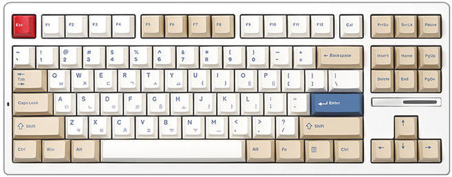 씽크웨이 TV88 유무선 텐키리스 기계식 키보드 88키, 소이 밀크, 오로라 아이스크림, 제조사축