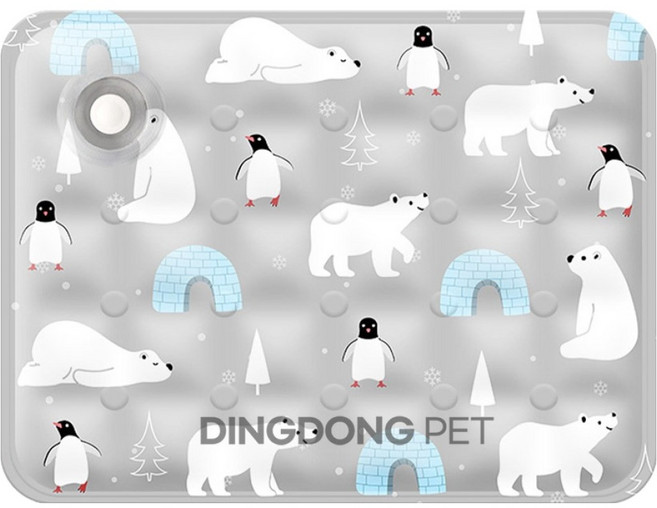 딩동펫 반려동물 애니멀 아이스 쿨매트, 그레이, 1개