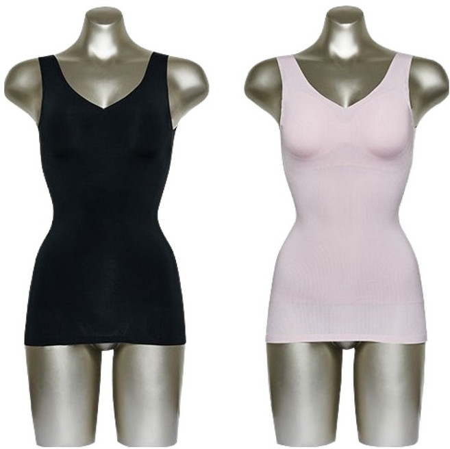 피트인 쿨메쉬 복부보정 몰드일체형 브라탑 나시 2종 세트