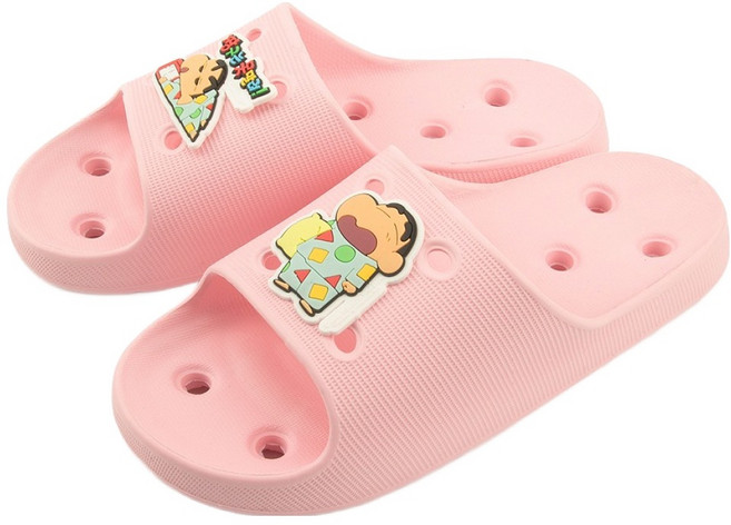 알파슈 짱구 파자마 EVA 욕실화, 핑크, 1개