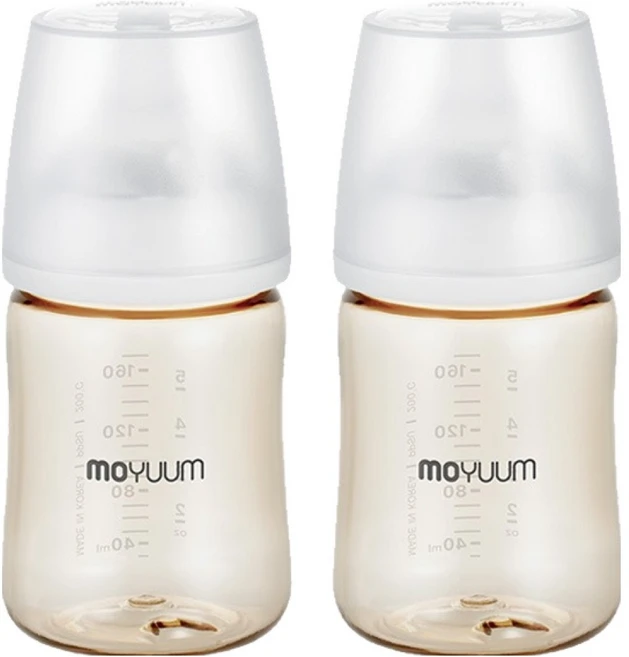 모윰 유아용 3세대 PPSU 올인원 베이직 젖병 유꼭지 170ml 2개 스노우 1단계 0개월 식기세척기사용가능 와이드넥 - 쿠팡